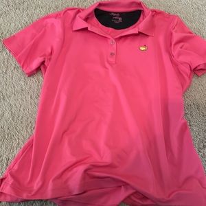 Bright pink Masters polo shirt